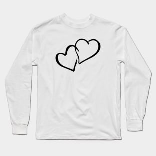 Couple Hearts Long Sleeve T-Shirt